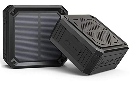 Abfoce - Altavoz Solar Portátil Con Bluetooth, Resistente