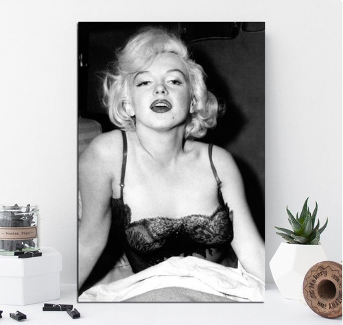 Cuadro 50x75cm Marilyn Monroe Foto Antigua M1