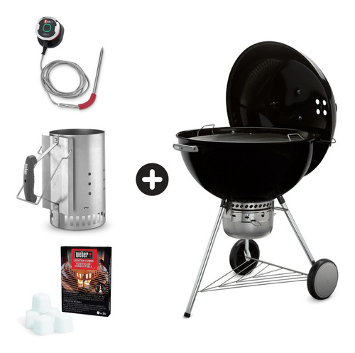 Pack Weber Master Touch + Encendedor + Cubos + Igrill Mini