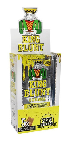 Caixa De King Blunt - Banana - 125 Blunts Atacado Tabacaria