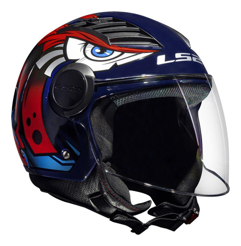 Capacete Ls2 Airflow Of562 Tribal Laranja Tamanho:56