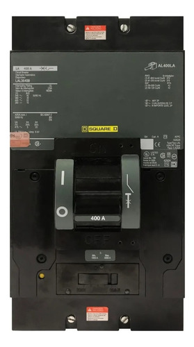 Interruptor Termomagnetico Lal36400 3 Polos 400 Amp. 600 V.