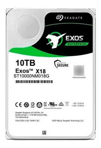 interno Seagate Exos X18 ST10000NM018G 10TB