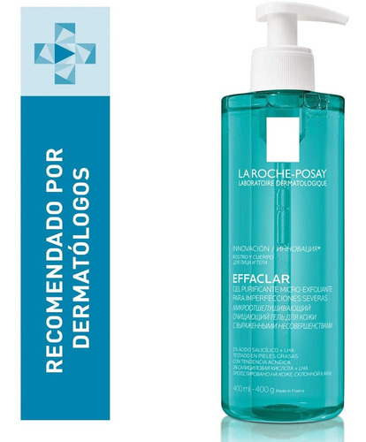 Imagen 3 de 4 de Effaclar Gel Micro-exfoliante Piel Grasa 400ml L Roche-posay