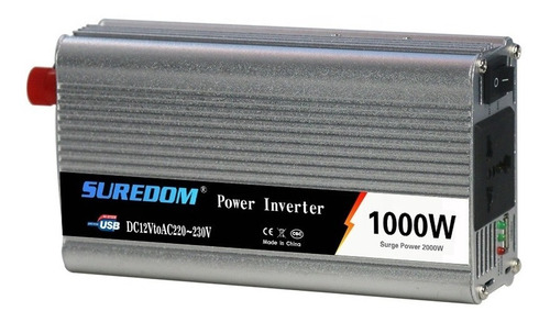 Inversor De Corriente  1000 Watts 12 Volts A 110 Volts