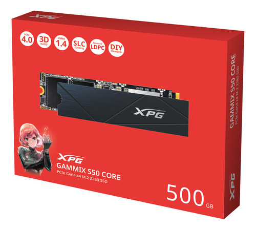 Disco Sólido Ssd Interno Adata Ssd-sgammixs50c-500g-cs 500gb Negro
