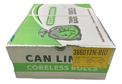 Bolsa Natural P/basura Can Liners 38 X 60 PuLG C/200 Piezas