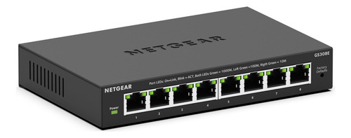 Conmutador Netgear Gigabit Ethernet Plus Gs308e De 8 Puertos