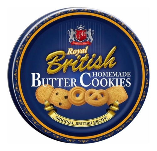 Biscoito Amanteigado Royal British Butter Cookies Lata 114g