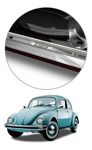 Imagem 5 de 5 de Friso Soleira Porta Fusca Todos Aço Inox Original Estribinho