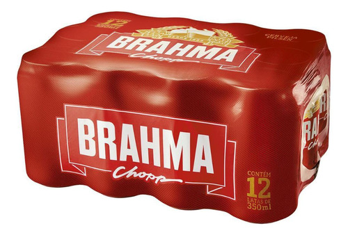 Cerveja Brahma Chopp Lata 350ml Com 12 Unidades