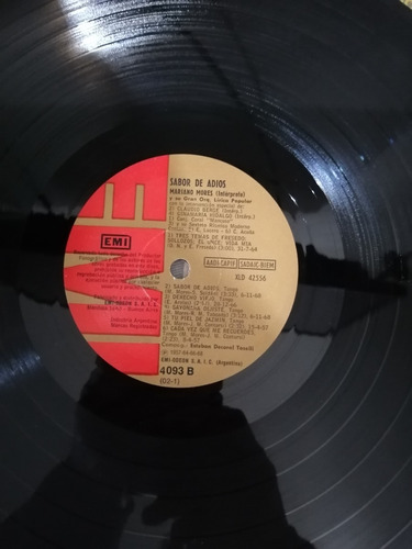 Disco De Vinilo Sabor De Adiós Mariano Mores (174) (Usado)