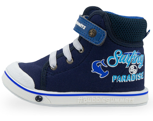 Tenis Bota Niño Bubble Gummers Moda Color Marino 12-17
