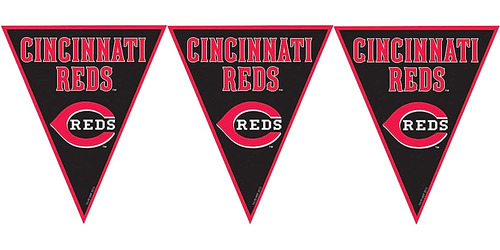 Cincinnati Reds Major League Baseball Pennant Banner - 12 Pi