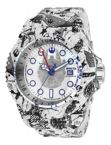 Relógio de pulso masculino Invicta 33309, com pulseira de aço inoxidável revestida de água, aço