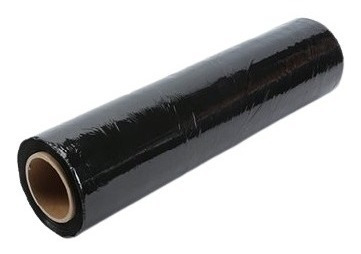 Imagen 2 de 2 de Vinipel Stretch Film Negro 10 Pulgadas / 25 Cm Por 300 Mts