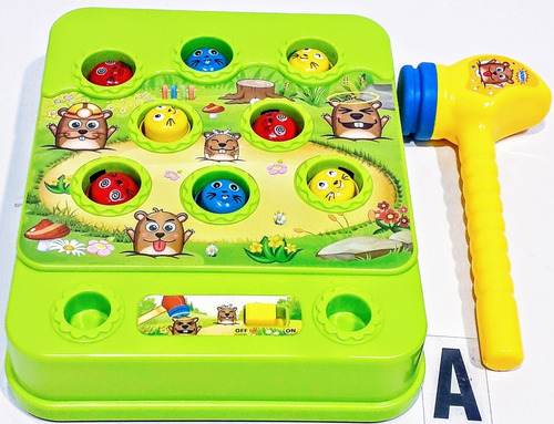 Juego Nene/a Golpea Al Topo Martillo Sonido Juguetes Pacho's