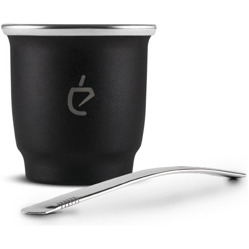 Imagen 2 de 6 de Un Matecito + Bombilla Acero Inoxidable + Yerbera Un Mate