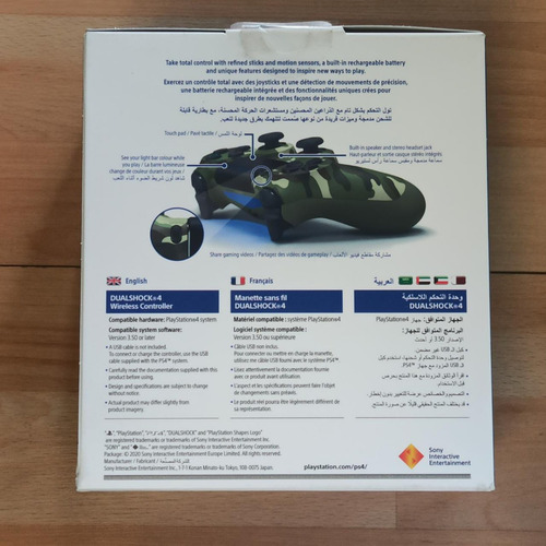 ..:: Control Dualshock 4 Camuflaje Militar Verde ::. Para Ps4 En Gamecen