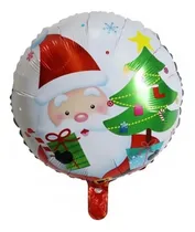 Comprar 4 Globos De Navidad Papá Noel Y Arbolito De Navidad 