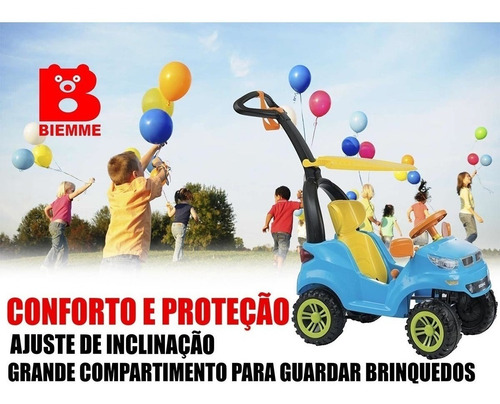 Imagem 4 de 5 de Carrinho Infantil Andador Push Car Easy Ride Azul Biemme