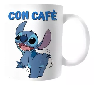 Mug Pocillo Taza Café Té Stitch Colección Desayuno Regalo