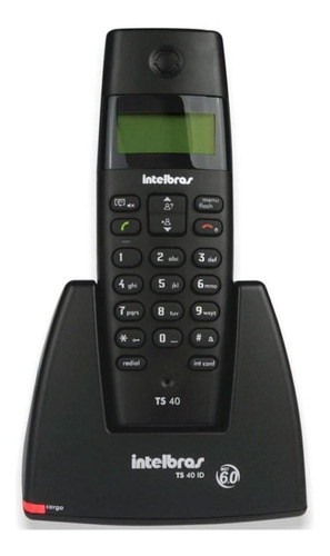 Telefone Intelbras TS 40 ID sem fio - cor preto