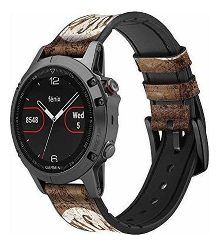 Correa De Reloj - Ca0604 Lucky 13 Old Map Leather Smart Wat