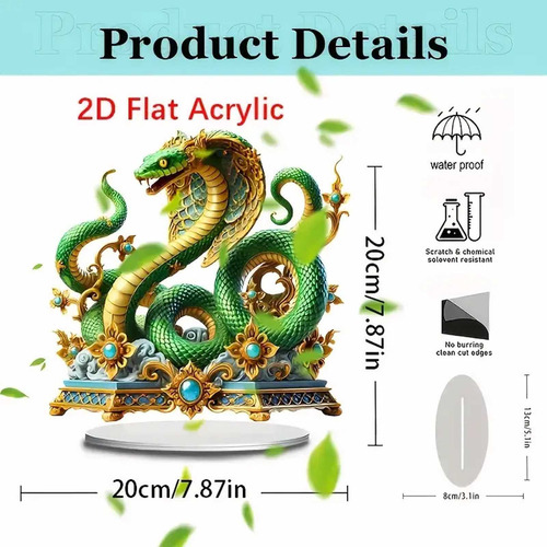 Decoración De Mesa Acrílica Con Diseño De Serpiente Para Dec