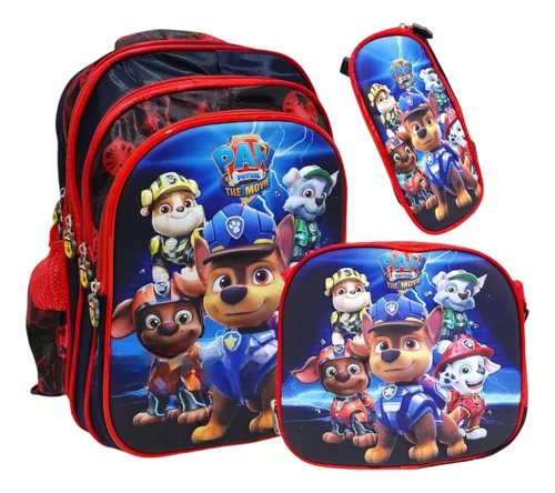 comprar Mochila Escolar Patrulla Canina Paw Lonchera Y Cartuchera