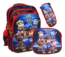 Comprar Mochila Escolar Patrulla Canina Paw Lonchera Y Cartuchera
