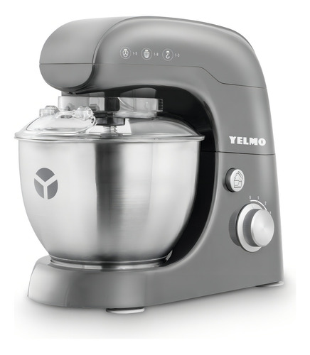 Batidora Yelmo Bb1103 Bol De Acero 4lts Amasadora Merengue Color Gris