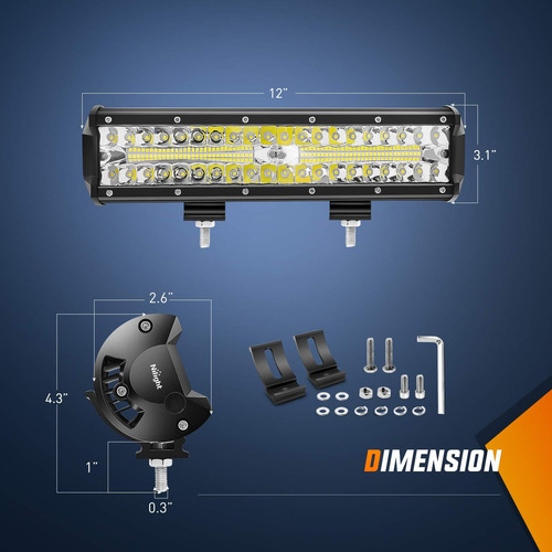 Juego De Barra De Luz Led, Lámpara De Conducción De 9646857