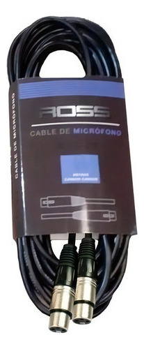 Cable Canon Canon Xlr/xlr Ross 6 Metros