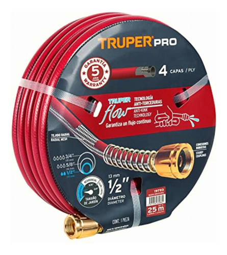 Truper Man-25x1/2x, Manguera Armada Super Reforzadas 4