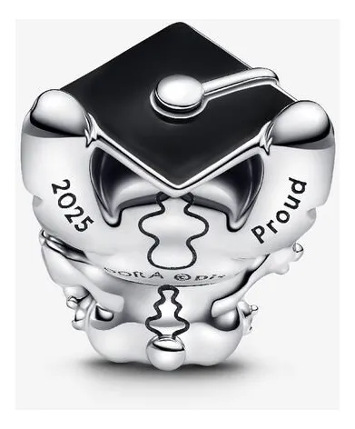Charm Pandora Birrete De Graduación Grado Prom Plata S925