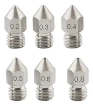Comprar Boquillas Mk8 Acero Inox Impresoras 3d: Rosca M6 1.75mm