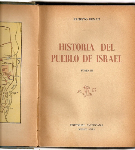 Historia Del Pueblo De Israel Tomo 3 - Renan - Americana