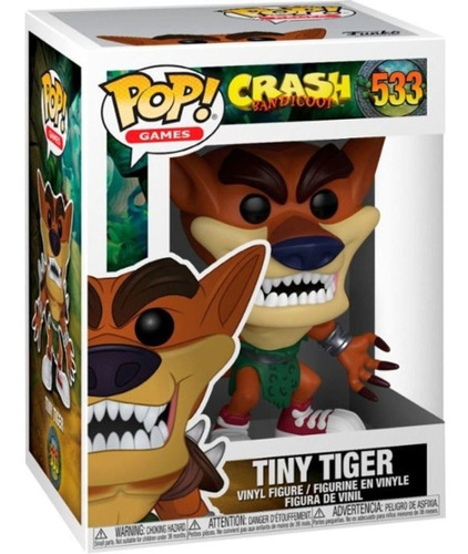 Funko Pop! Games Crash Bandicoot Tiny Tiger - Funko Pop