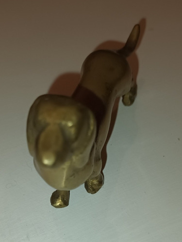 Perro De Bronce Miniatura. Adorno.