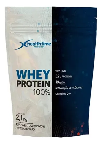Whey Protein 100% 2,1kg Healthtime Sabor Banana Com Canela
