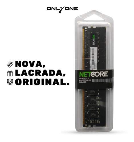 Imagem 1 de 4 de Memoria 16gb Ddr4 2666mhz Netcore Black Para Computador