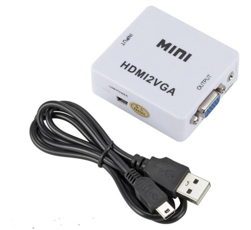 Imagen 1 de 7 de Adaptador Hdmi A Vga . Vga Hdmi C/audio