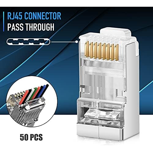 Conectores Jodroad Rj45 Cat6 Cat 6a Blindados Conector De En
