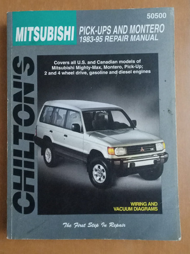 Manual De Reparación Y Partes Mitsubishi Montero Y Pick-ups 