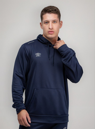 Polerón Entrenamiento Umbro Training Hooded Top Hombre Azul