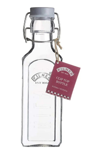 Mini Botella De Vidrio Kilner Con Cierre Clip 300ml 