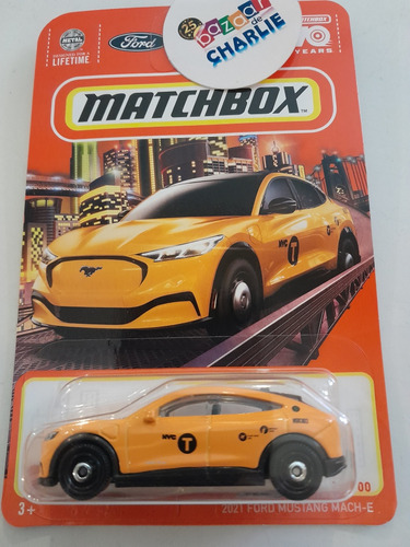 Matchbox | 2023 | 2021 Mustang Mach-e Taxi Amarillo 