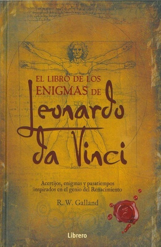 Libro De Enigmas Leonardo Da Vinci - Galland - Librero Libro