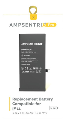 Bateria Ampsentrix Para iPhone 11 (sin Tag-on)